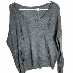Distressed sweater